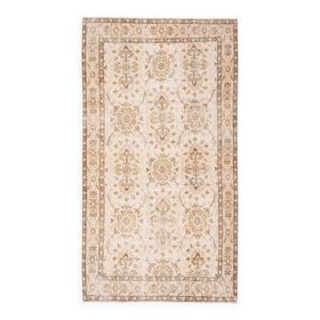 Vintage handmade Turkish rug 117x211 cm
