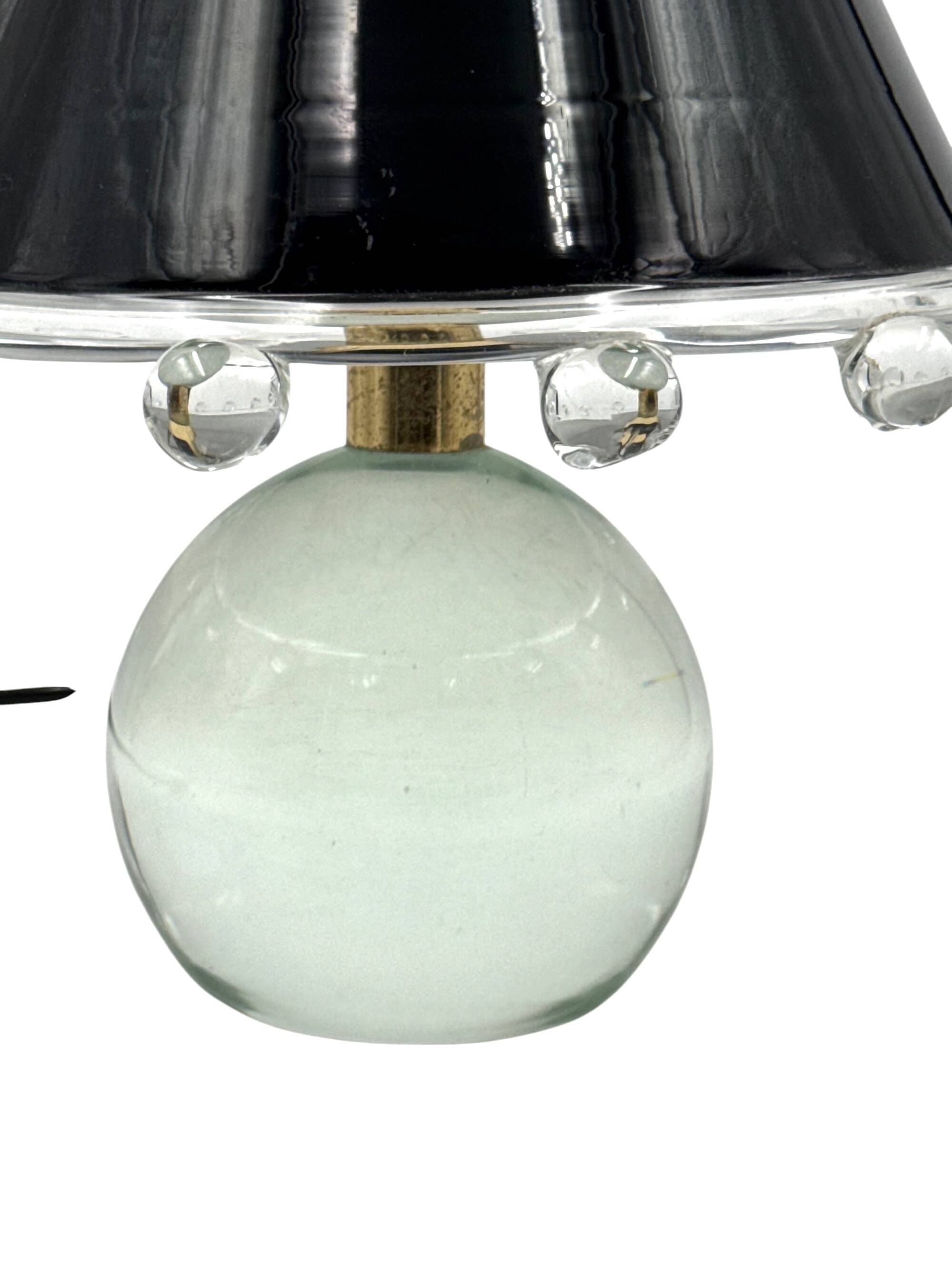 Murano Glass Table Lamp mod. Budur, Roberto Pamio, Leucos Italy, 1970s