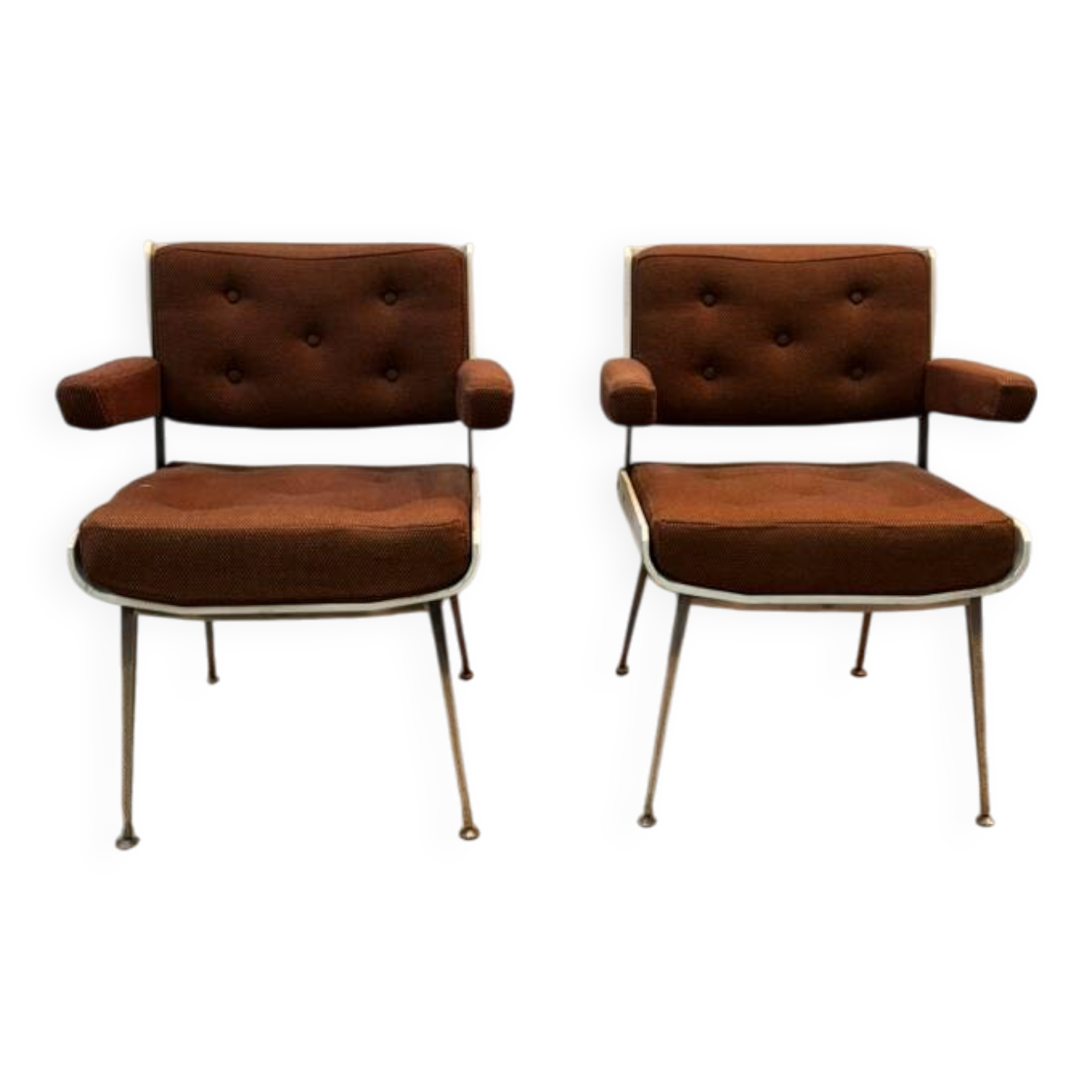Lot de deux fauteuils Marcom 1970