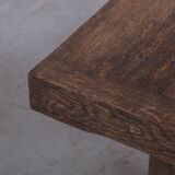 Paire de tables d'appoint en bois Wabi-Sabi, Belgique 1950
