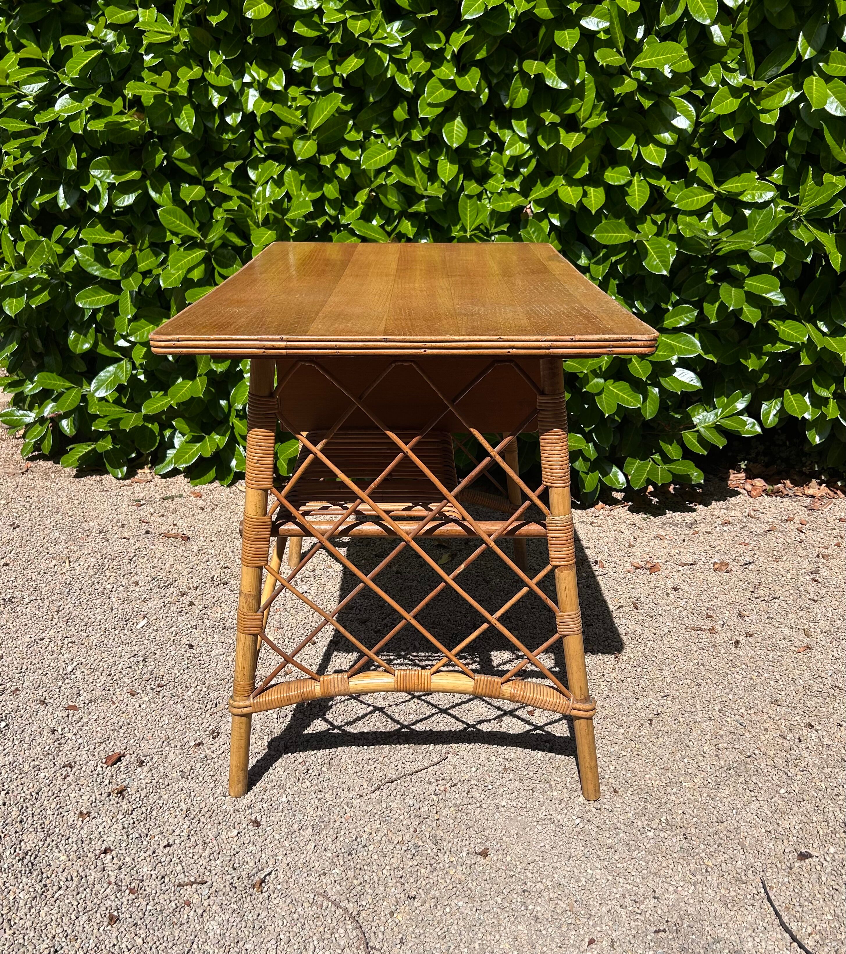 Rattan desk