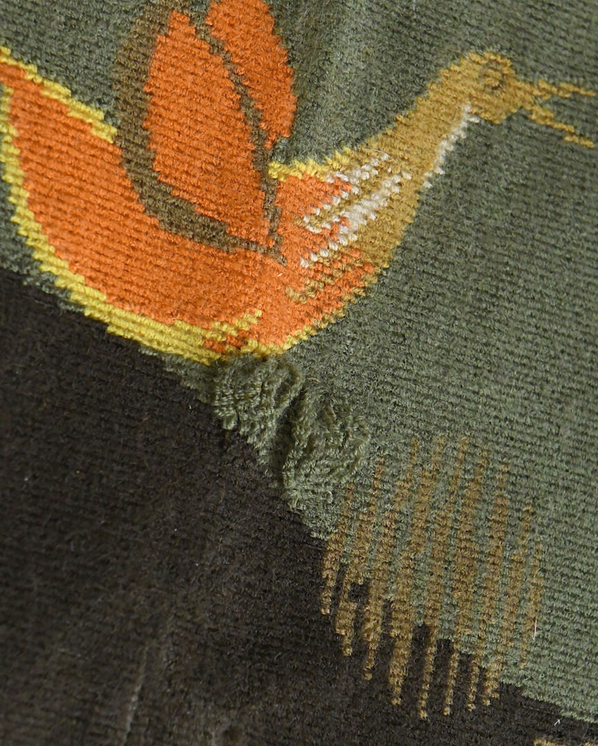 Tapisserie d'Aubusson en laine de couleur "Eclipse" 1981, Pierre de Berroeta (1914-2004)