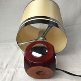 70' lamp in wood and chrome
