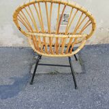 Vintage rattan armchair