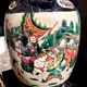 Pair of large ceramic vases from Nanking, China, Asian decor.