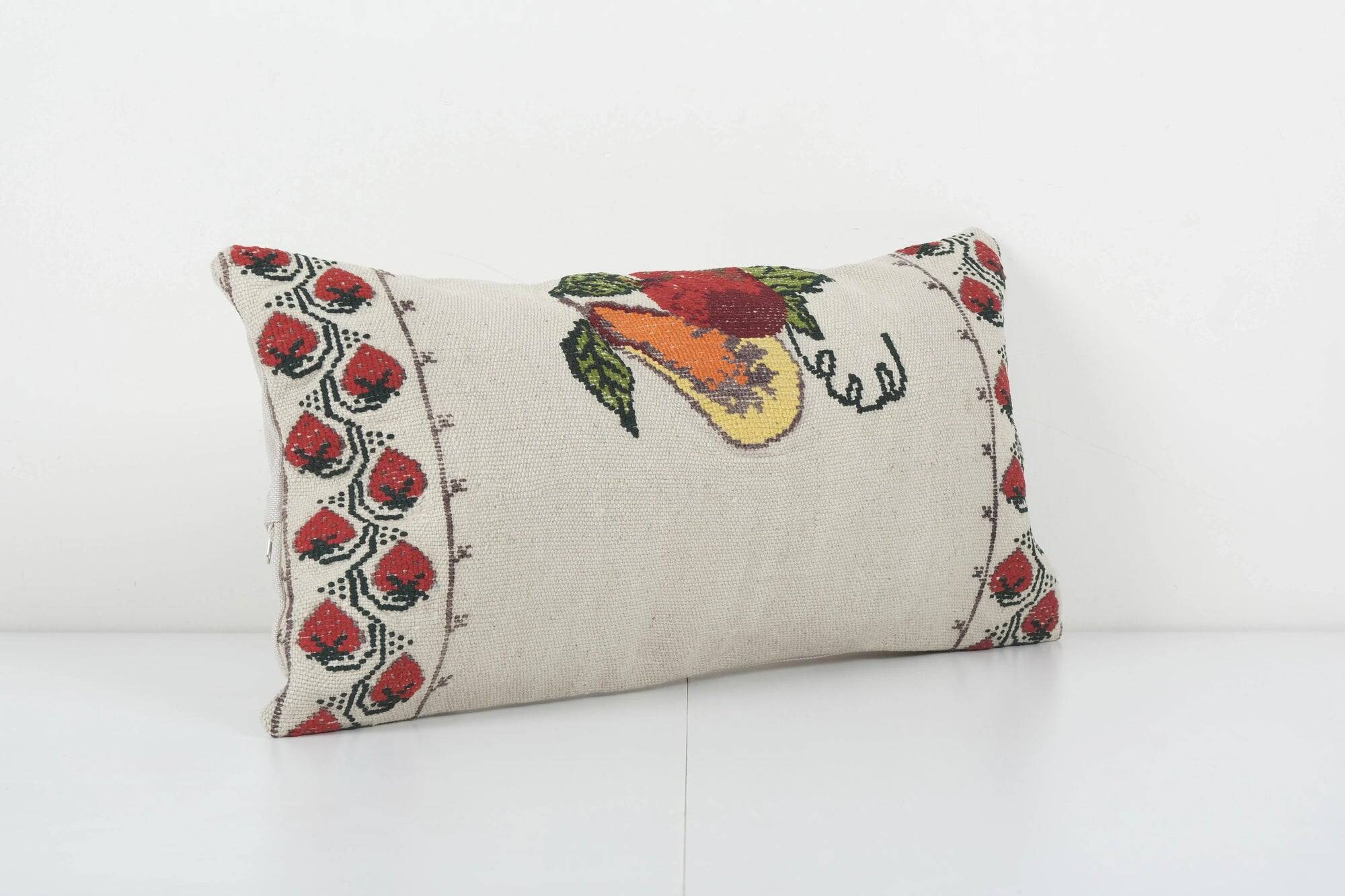 Vintage kilim cushion cover 28x56 cm