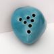 Teal Lacquered Ceramic Tulip Vase / Pen Holder by Giacomo Onestini for Ernestine Salerno