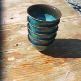 Frank Brooks, formerly of Wedgwood, A Set of Five Japanese Sake Cups.
