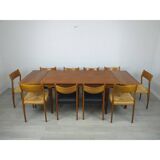 Vintage scandinavian table lb kofod larsen teak made in denmark