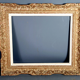 Montparnasse frame with keys carved ceruse wood 62x53 cm, foliage 46x38 cm SB