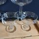 6 antique champagne glasses