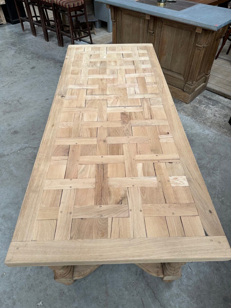 Solid oak table from the 1960s.