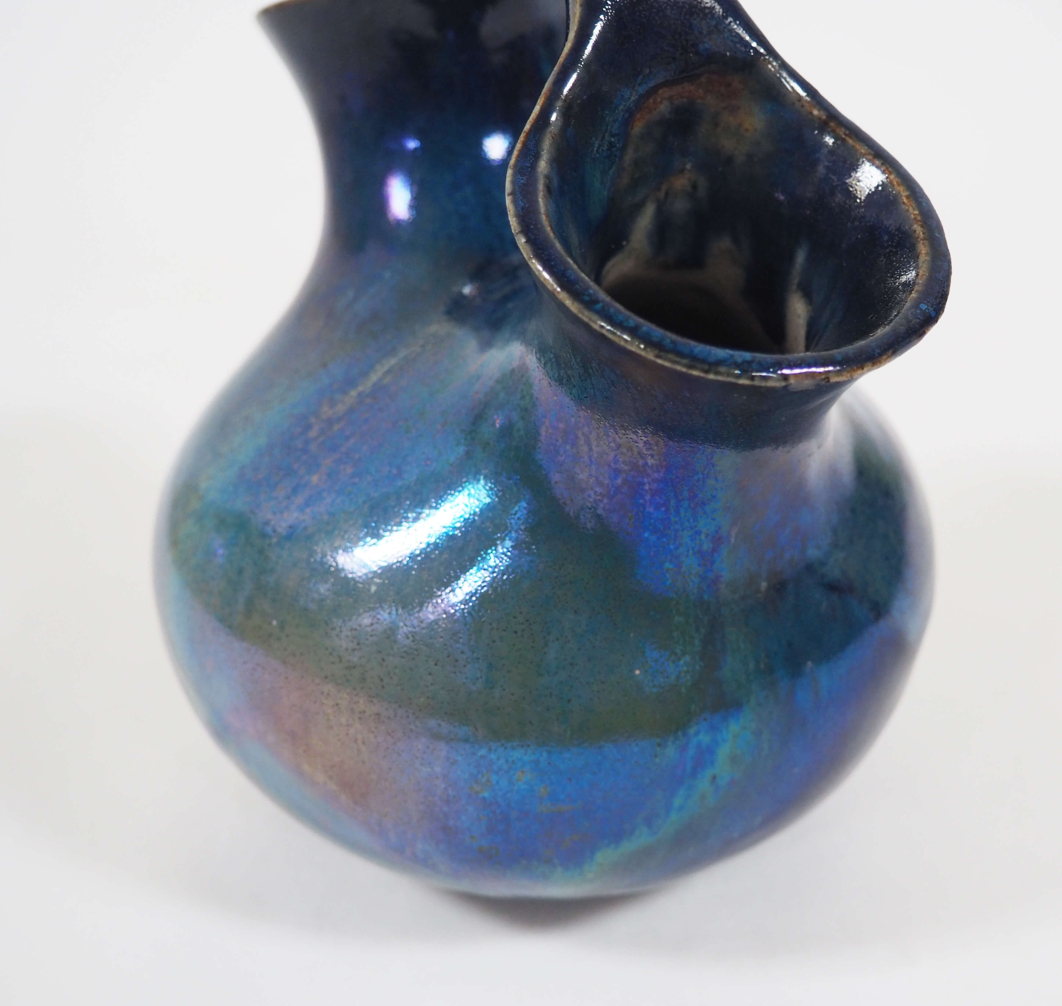 Blue double vase