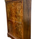 Louis Philippe secretary in walnut briar with marble top.