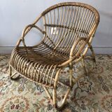 Rattan basket chair