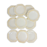 Lot de 10 assiettes creuses Moulin des loups