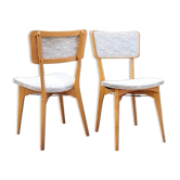 Paire chaises bistro Luterma Monobloc années 50/60