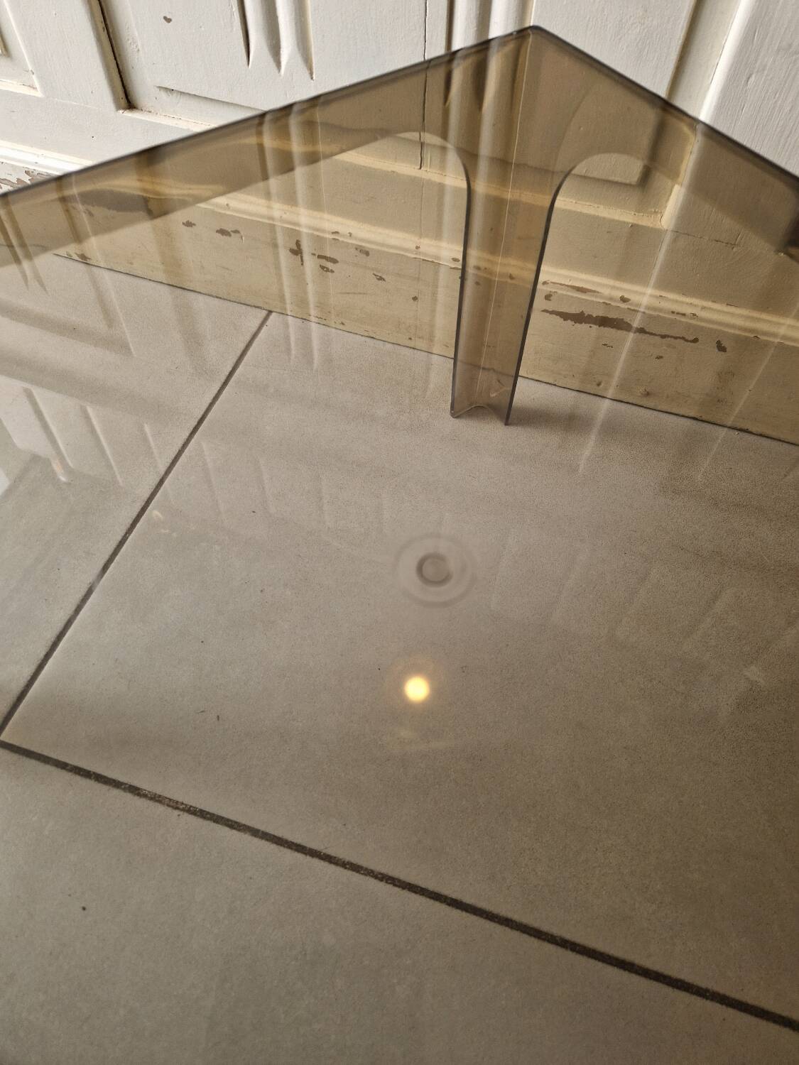 Smoked plexiglass coffee table 70'