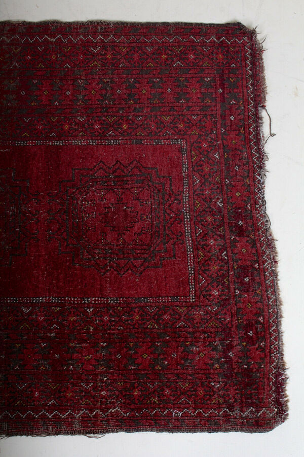 Tapis vintage en laine avec motif afghan bokhara 158x99cm