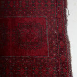 Tapis vintage en laine avec motif afghan bokhara 158x99cm