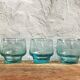 Trio de verres de Biot bleu azur