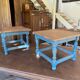 Pair of Oak farmhouse coffee tables