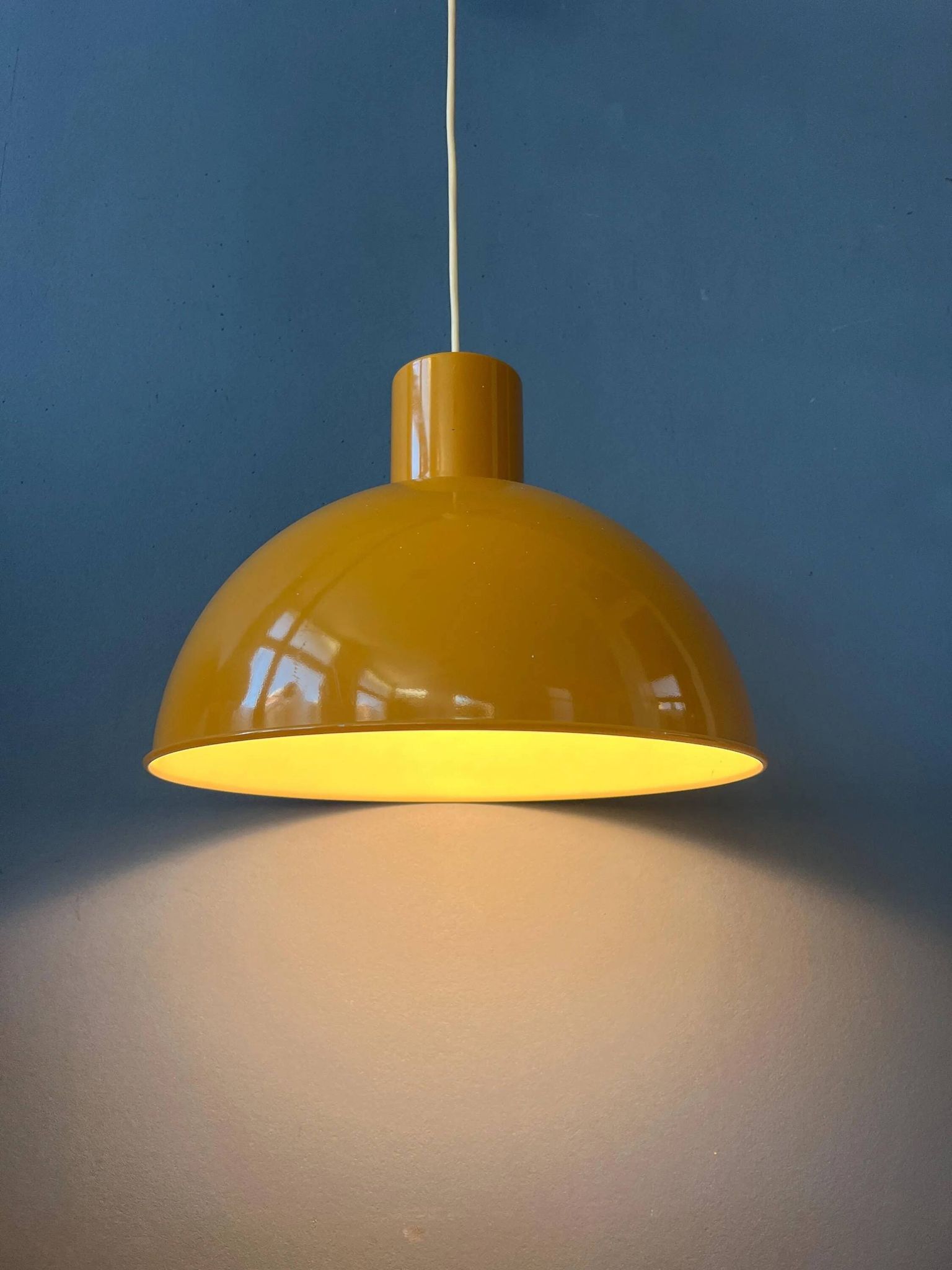 Suspension en émail jaune par Joe Hammerborg pour Fog & Mørup