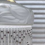 Art Deco frosted glass pendant light