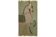 Painted canvas featuring a light-coloured Indian horse in profile. Contemporary.