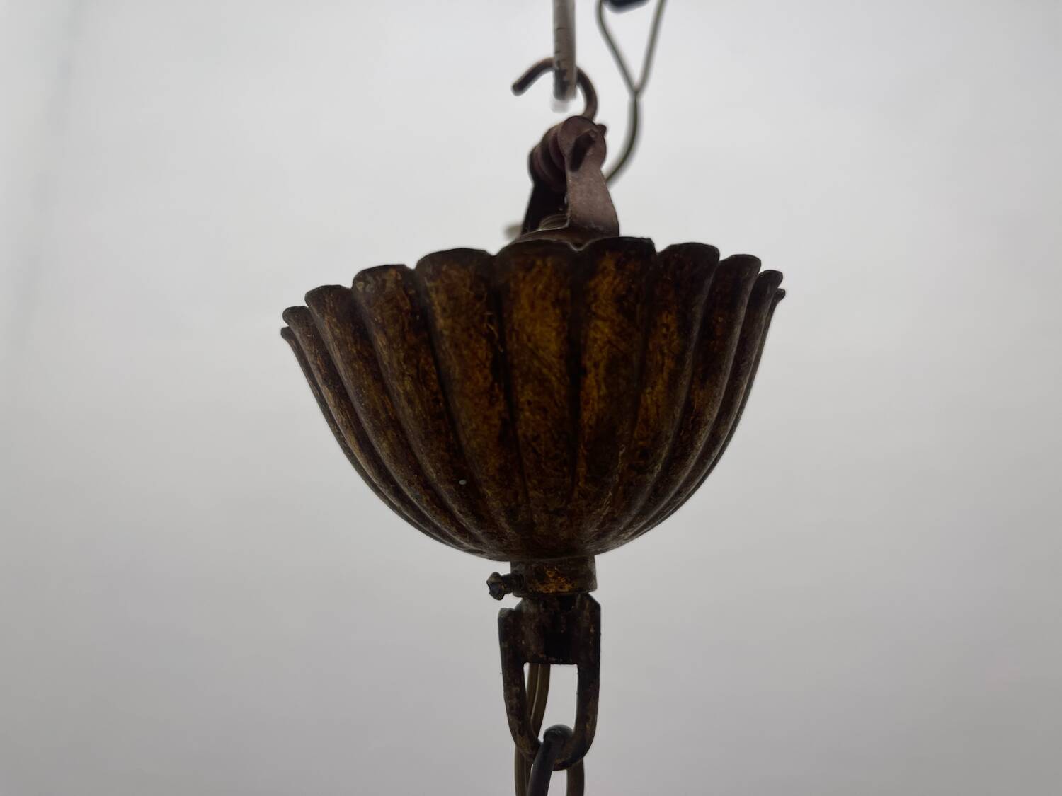 Wrought Murano Glass Light Pendant 1950’s