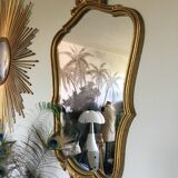 Golden baroque mirror