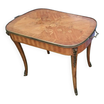 Louis XV style marquetry table
