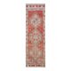 1970s Vintage Turkish Hand-Knotted Wool Cotton Red Runner Rug 90x307