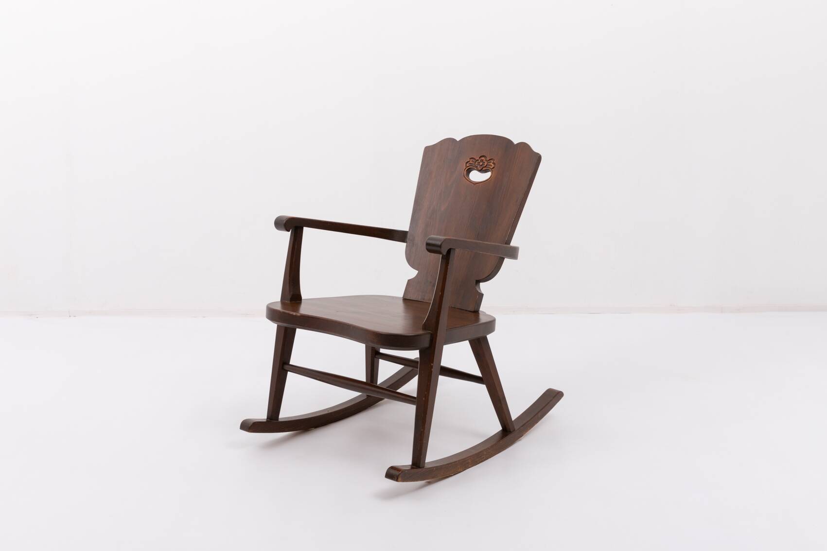 Rocking-chair scandinave Mid-Century