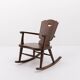 Rocking-chair scandinave Mid-Century