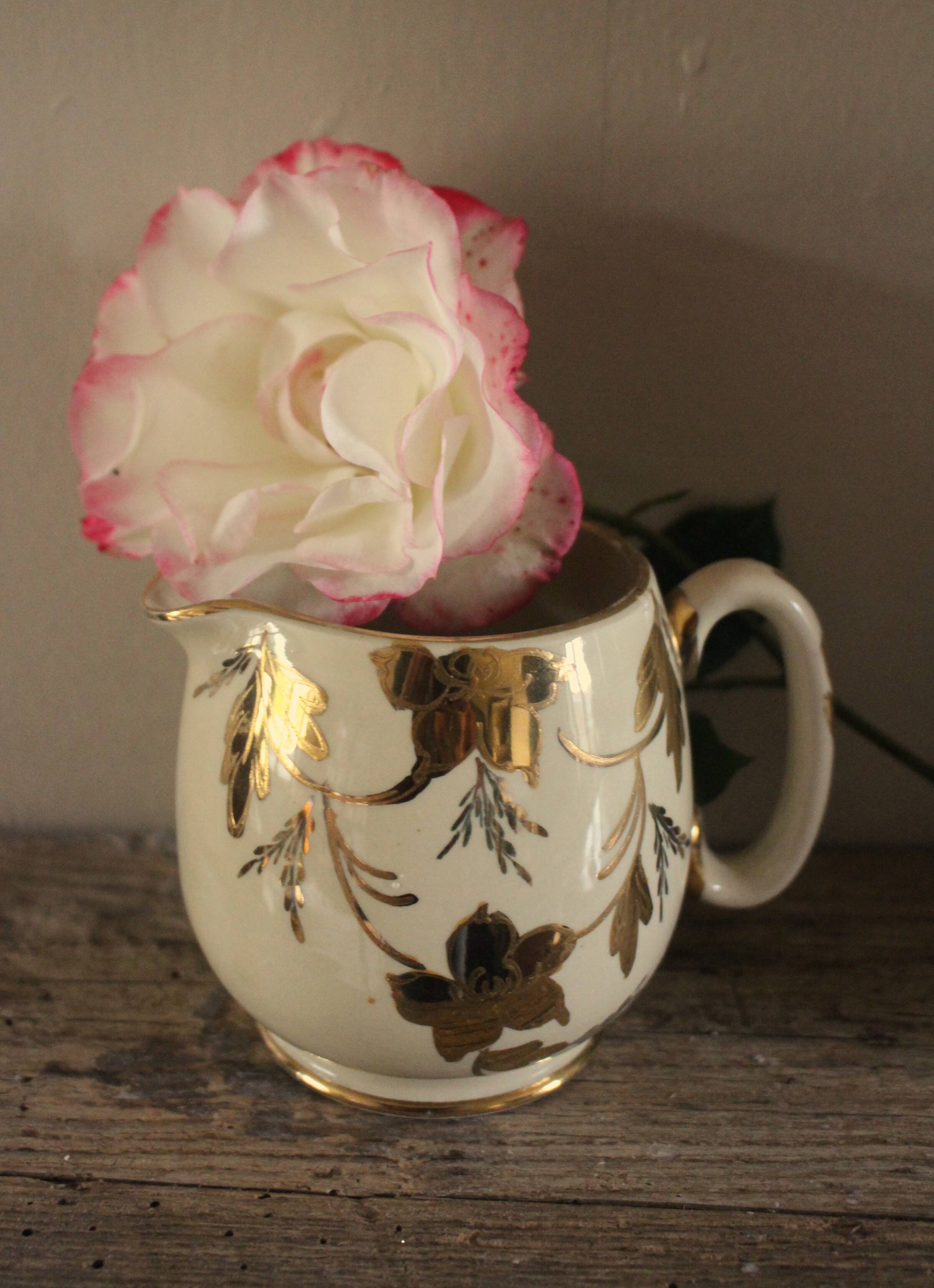 Sadler gilding milk jug English earthenware
