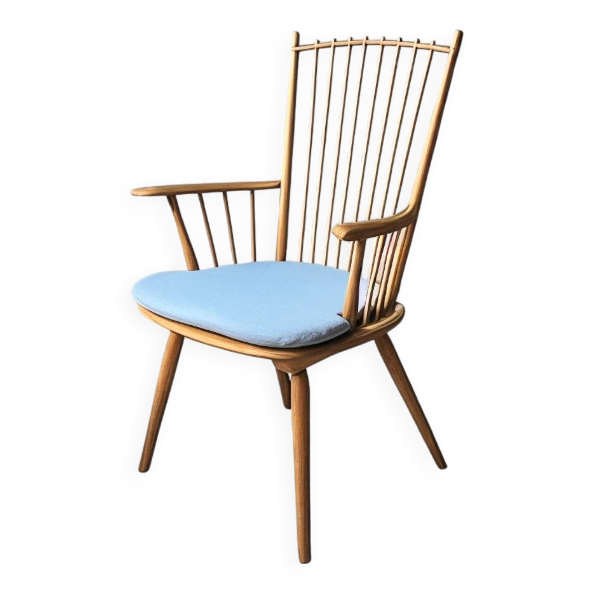 Chaise à dossier haut par Albert Haberer pour Hermann Fleiner