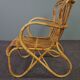 Fauteuil Belse 8 en rotin Dutch Design, 1950