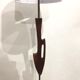 Scandinavian teak lamppost