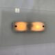 Pair of design midcentury wall or ceiling lamps/flushmounts - 1970s