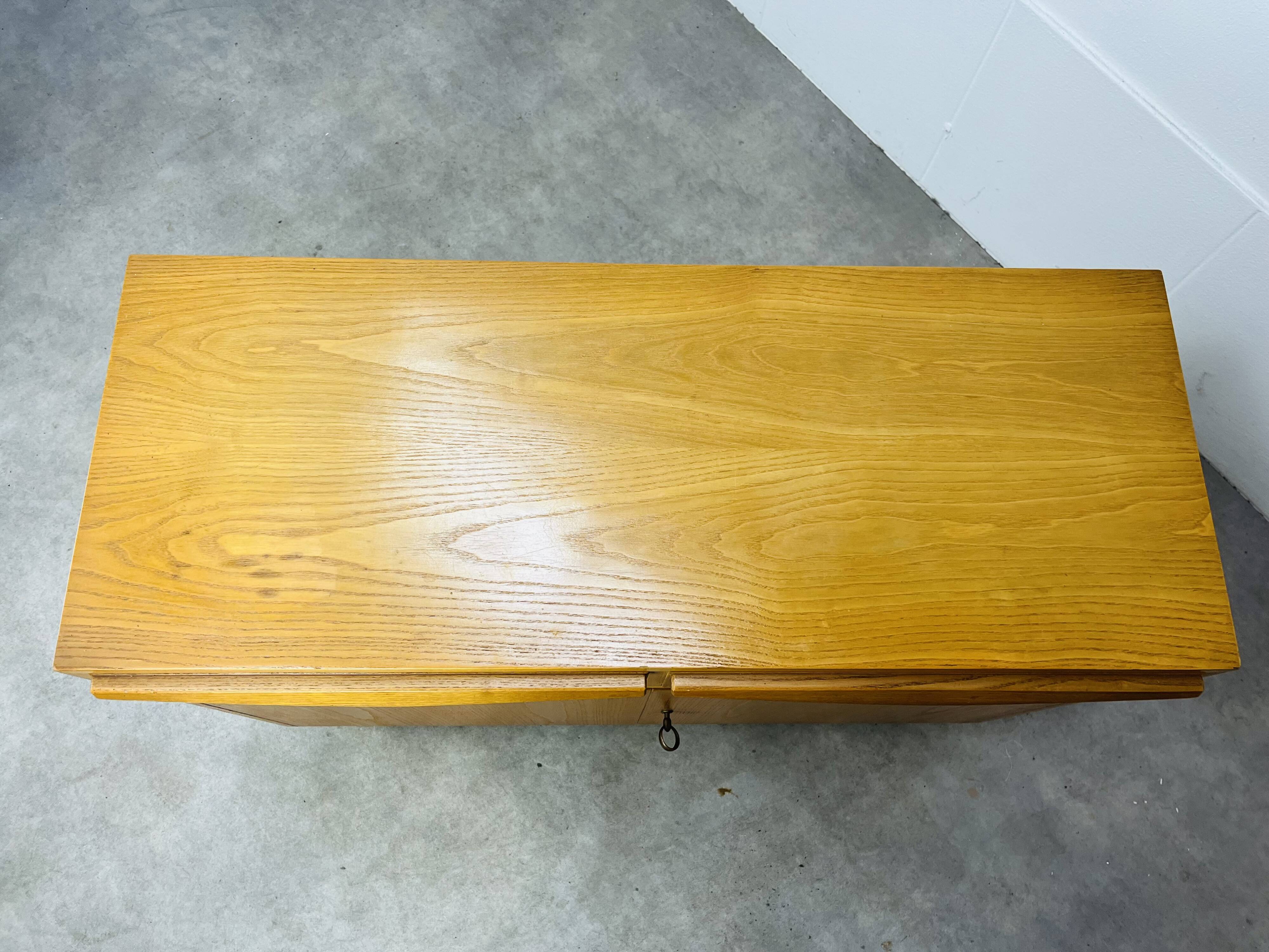 Vintage chest of drawers in Scandinavian style blond wood by Victoria Möbel Switzerland