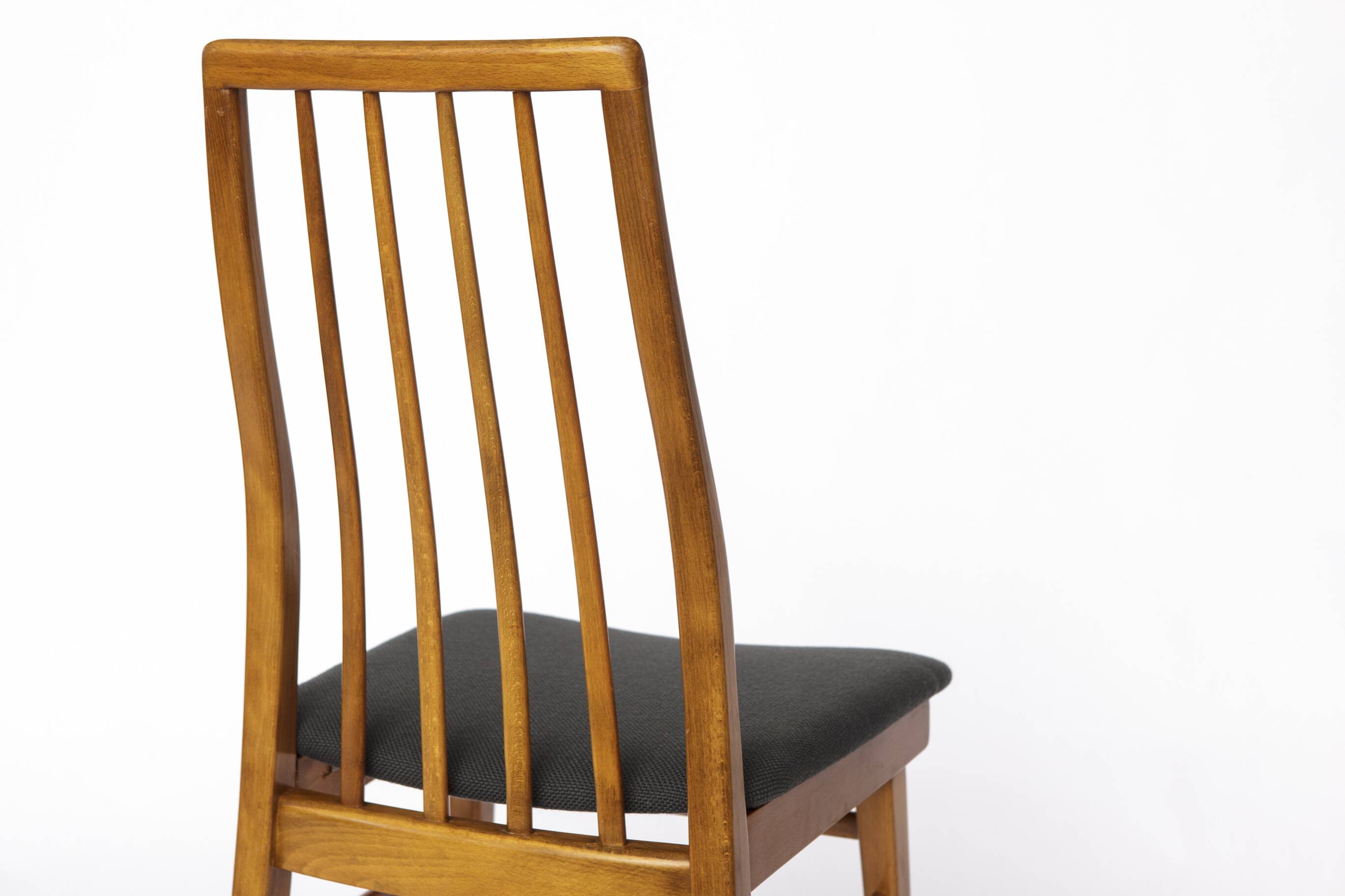 Set of 4 Vintage German Dining Chairs – 1960s/1970s Mid Century Beechwood C