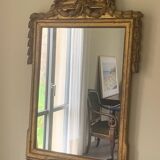 Mirror with gold frame