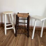 Set of 3 mismatched high stools