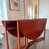 Extremely rare - Danish 20/59 vintage Drop Leaf table in teak by Peter Hvidt and Orla Mølgaard Nielsen for France & Søn - 6 - 8 people
