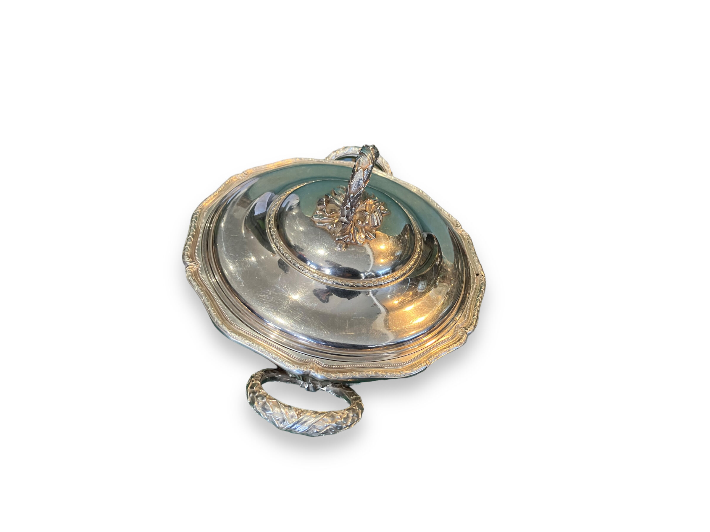 Solid silver vegetable tree Louis XVI style