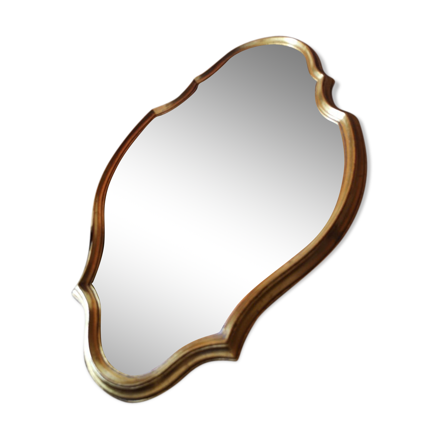 Golden mirror deco 48x32cm