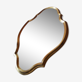 Golden mirror deco 48x32cm