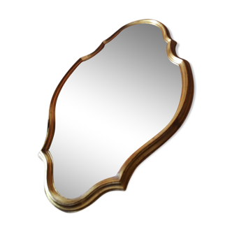 Miroir doré déco 48x32cm