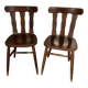 Pair of bistro chairs